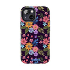 iPhone & Samsung Tough Phone Case  — Floral, Colorful, Garden Protective Phone Cover #8590327742647