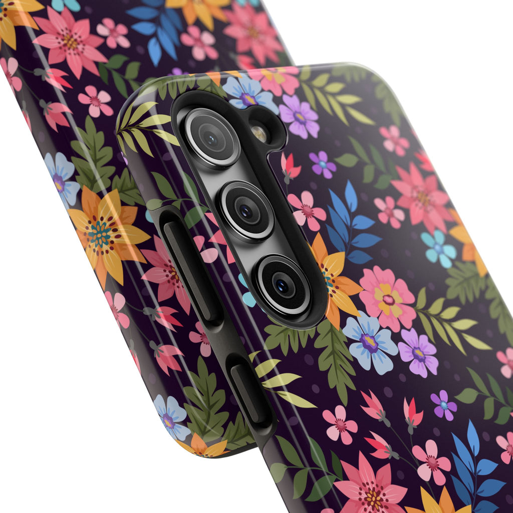 iPhone & Samsung Tough Phone Case  — Floral, Colorful, Garden Protective Phone Cover #8590327742647