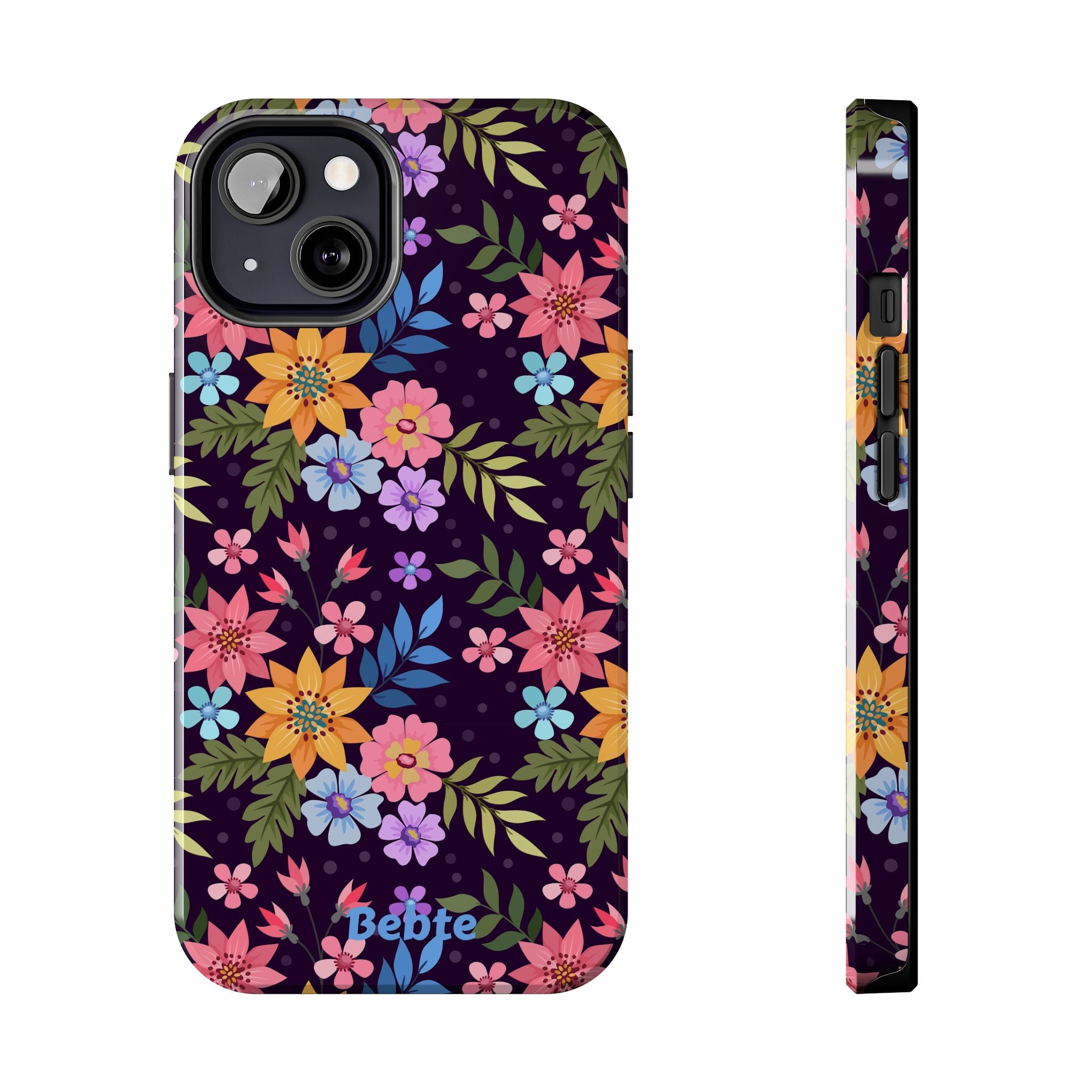 iPhone & Samsung Tough Phone Case  — Floral, Colorful, Garden Protective Phone Cover #8590327742647