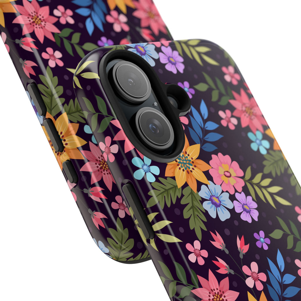 iPhone & Samsung Tough Phone Case  — Floral, Colorful, Garden Protective Phone Cover #8590327742647