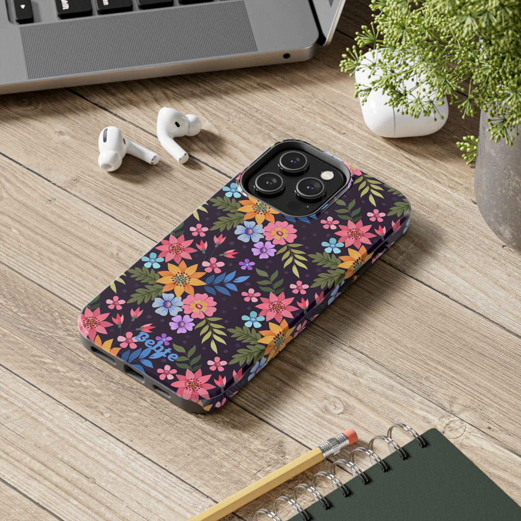 iPhone & Samsung Tough Phone Case  — Floral, Colorful, Garden Protective Phone Cover #8590327742647