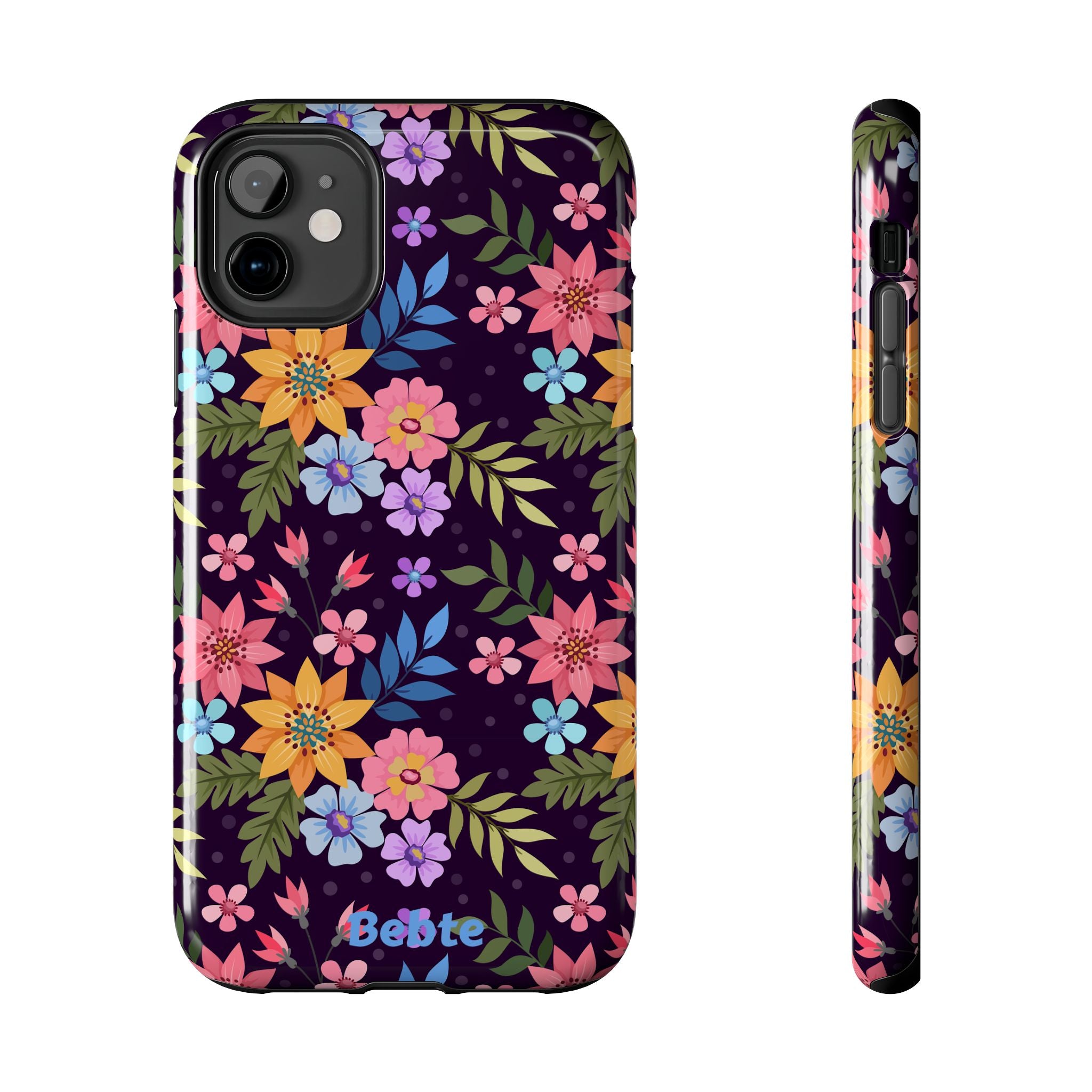 iPhone & Samsung Tough Phone Case  — Floral, Colorful, Garden Protective Phone Cover #8590327742647