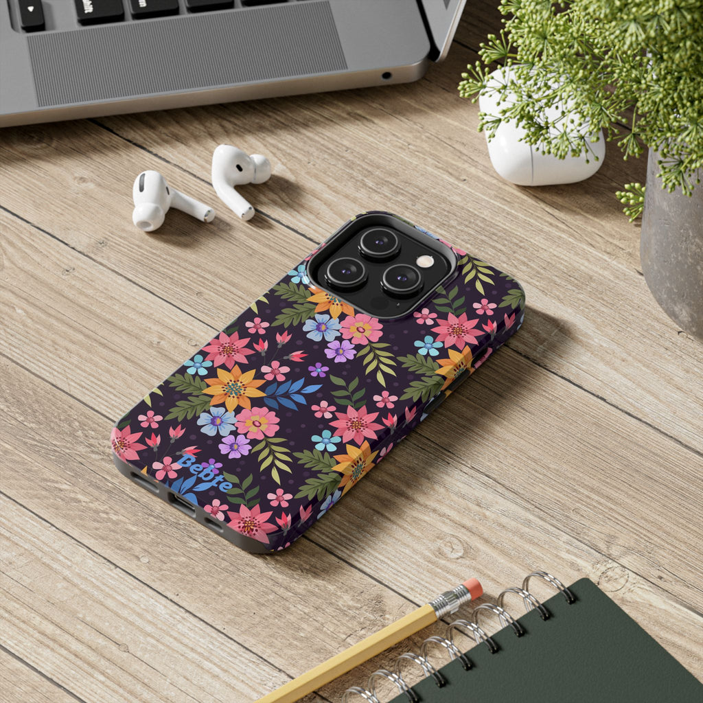 iPhone & Samsung Tough Phone Case  — Floral, Colorful, Garden Protective Phone Cover #8590327742647