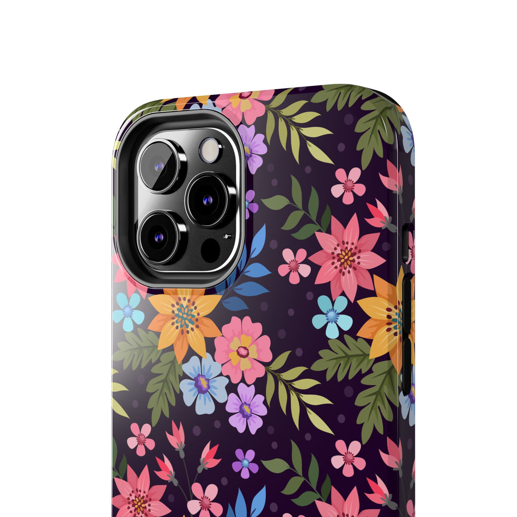 iPhone & Samsung Tough Phone Case  — Floral, Colorful, Garden Protective Phone Cover #8590327742647
