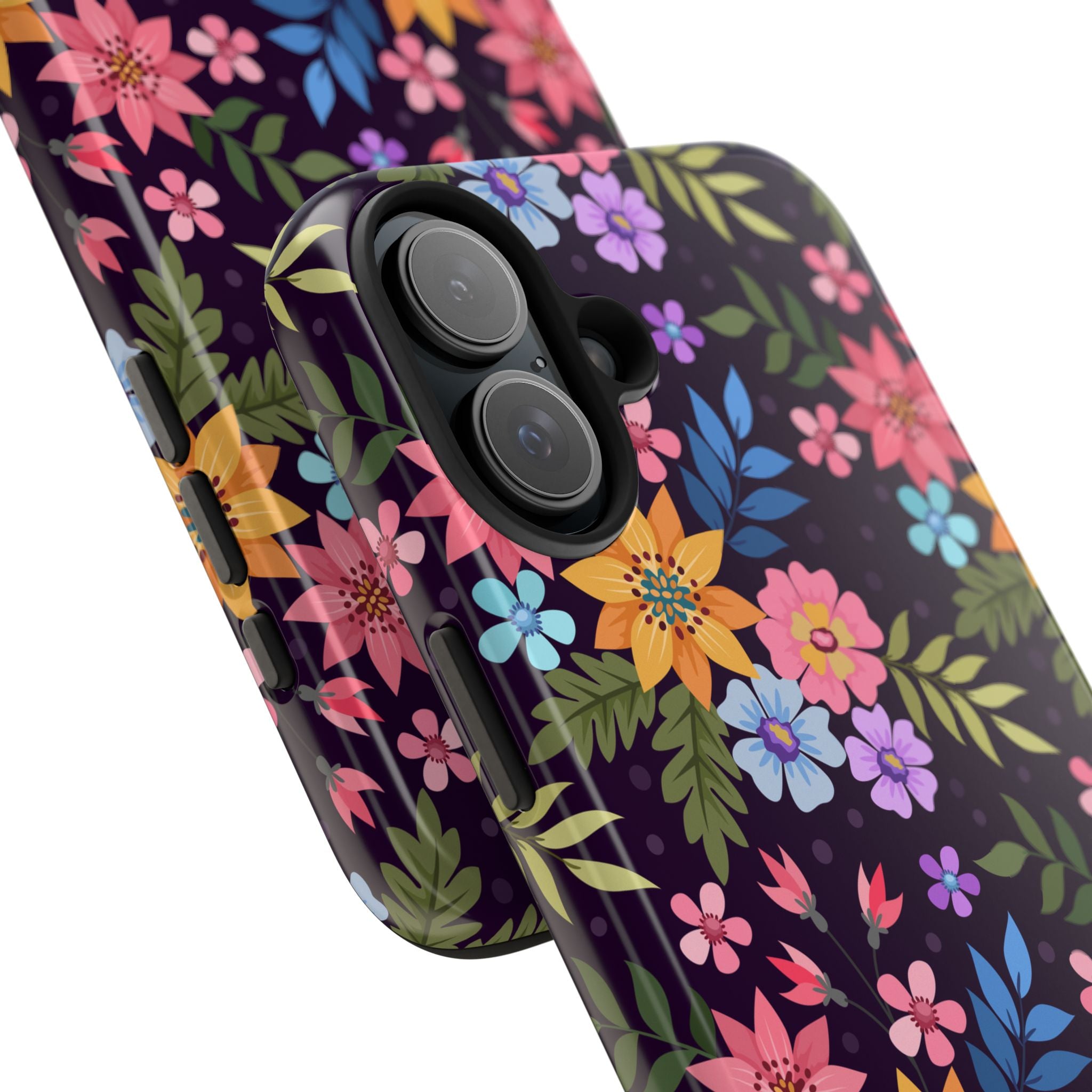 iPhone & Samsung Tough Phone Case  — Floral, Colorful, Garden Protective Phone Cover #8590327742647