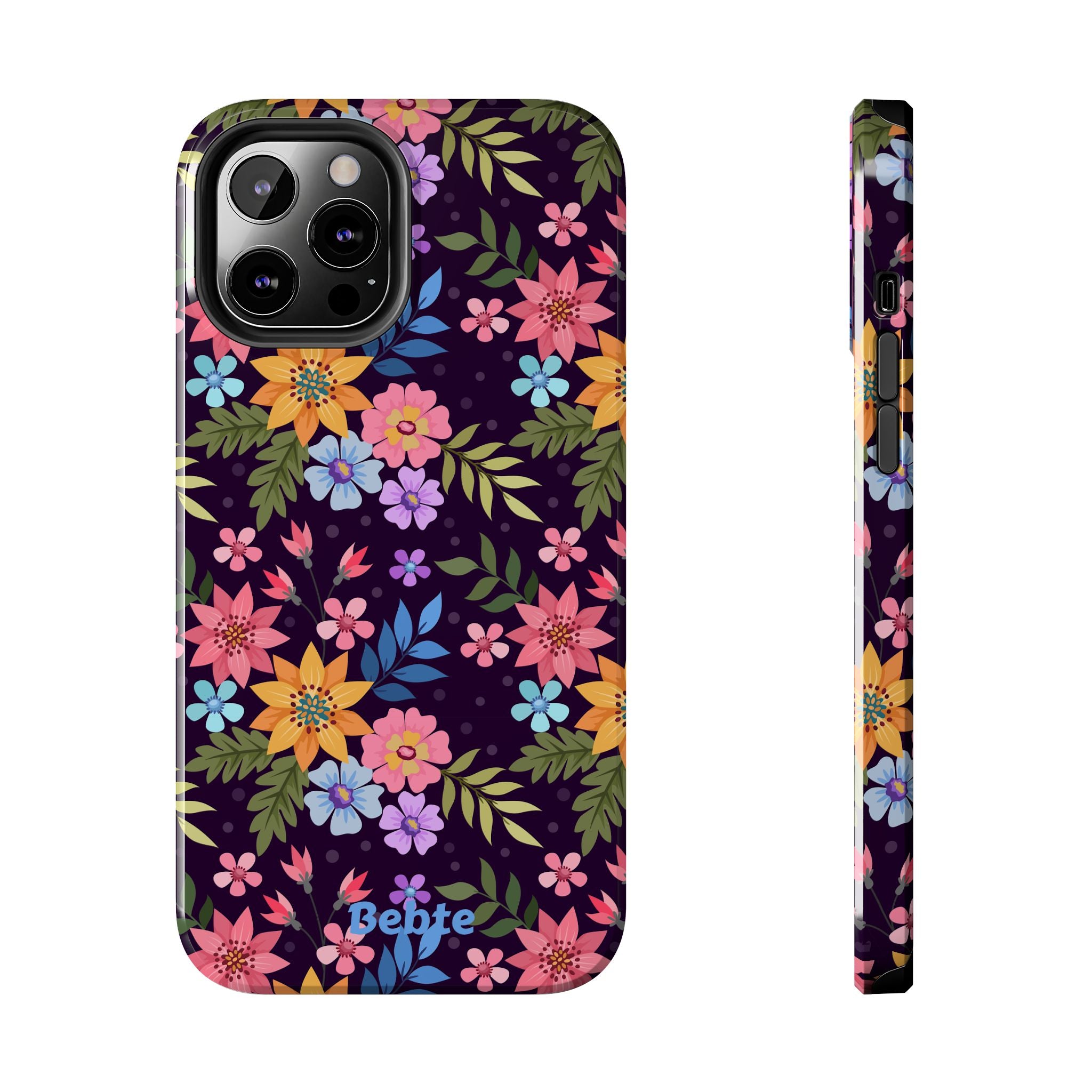 iPhone & Samsung Tough Phone Case  — Floral, Colorful, Garden Protective Phone Cover #8590327742647