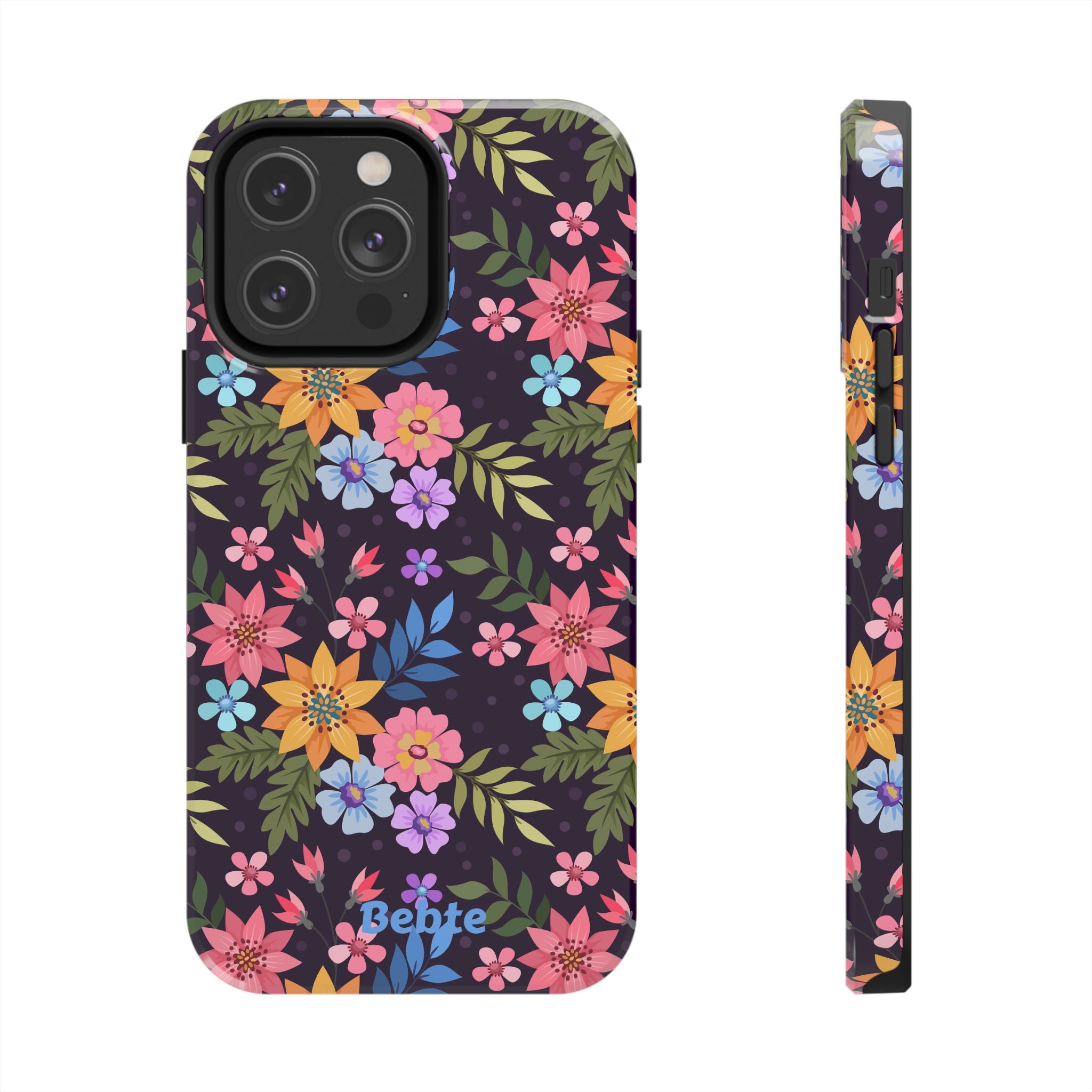 iPhone & Samsung Tough Phone Case  — Floral, Colorful, Garden Protective Phone Cover #8590327742647