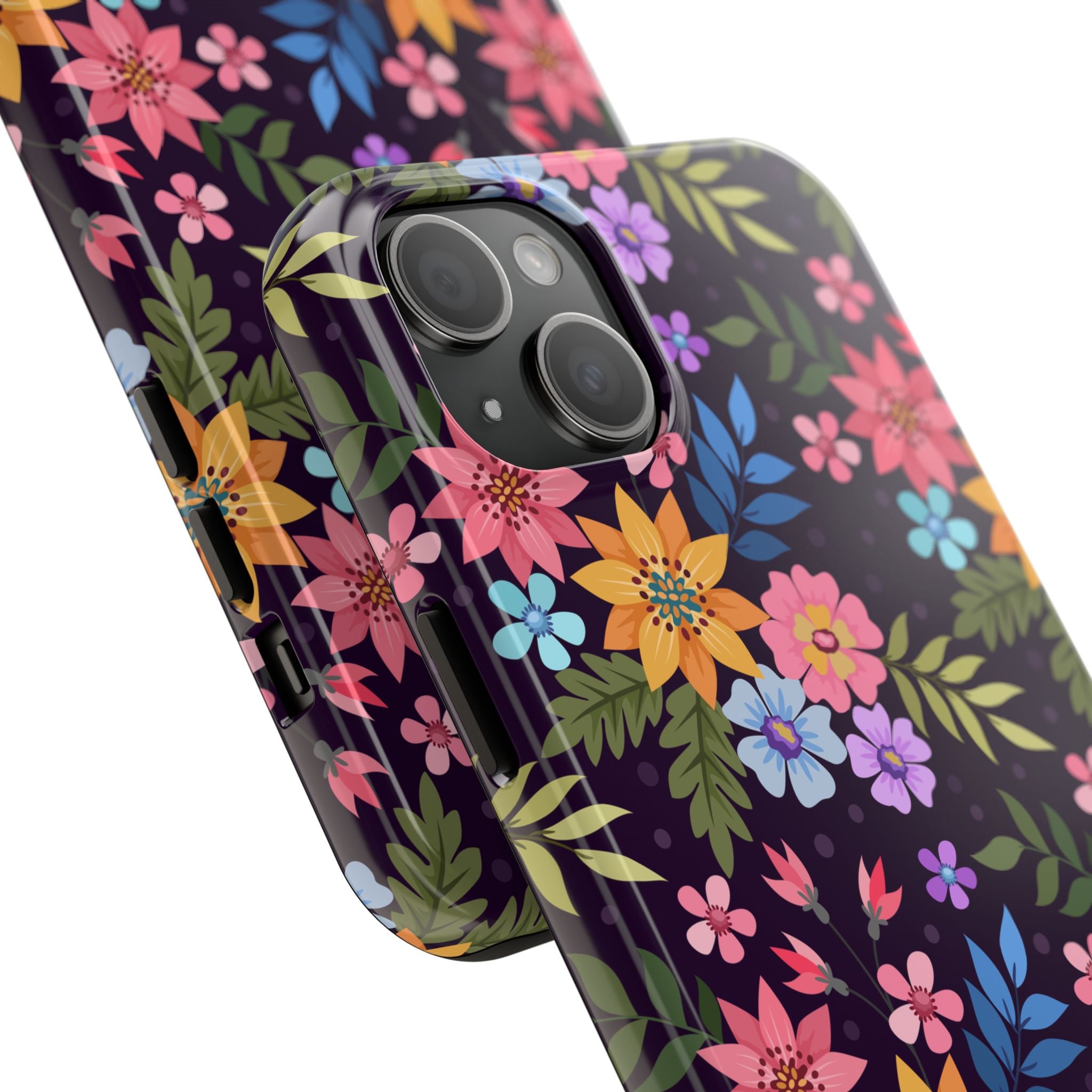 iPhone & Samsung Tough Phone Case  — Floral, Colorful, Garden Protective Phone Cover #8590327742647