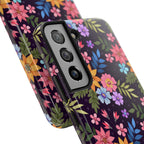 iPhone & Samsung Tough Phone Case  — Floral, Colorful, Garden Protective Phone Cover #8590327742647
