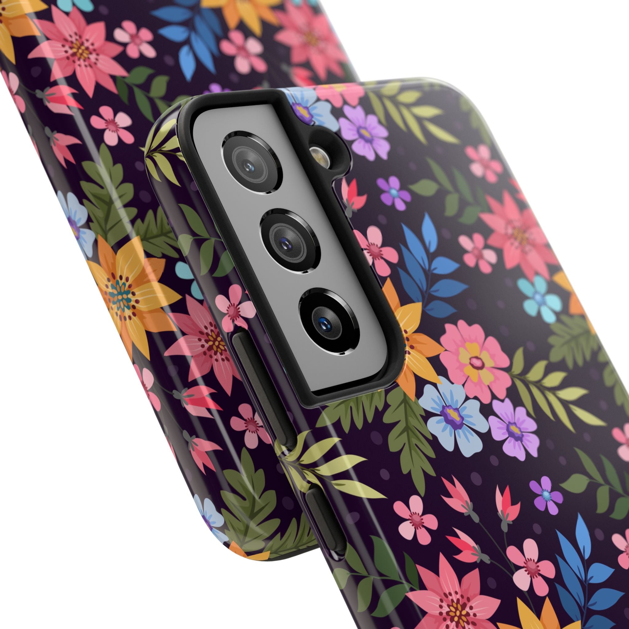 iPhone & Samsung Tough Phone Case  — Floral, Colorful, Garden Protective Phone Cover #8590327742647