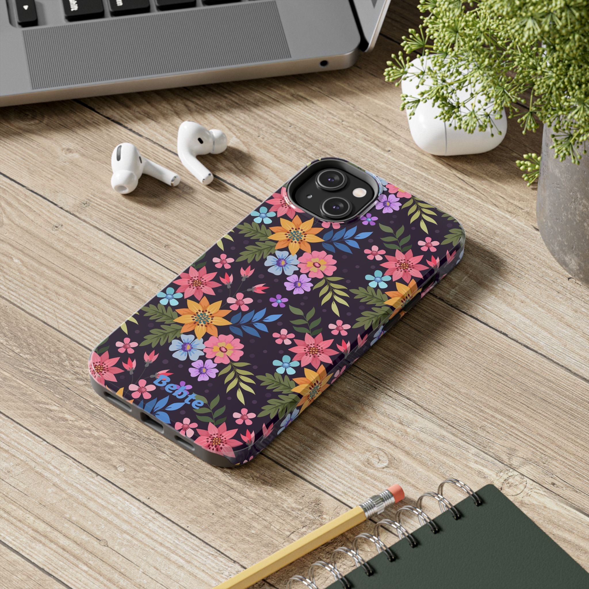 iPhone & Samsung Tough Phone Case  — Floral, Colorful, Garden Protective Phone Cover #8590327742647