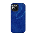 iPhone Samsung Tough Phone Case — Abstract Topographic Design — Rugged Protective Phone Case with Contour Line Design #8595451642039