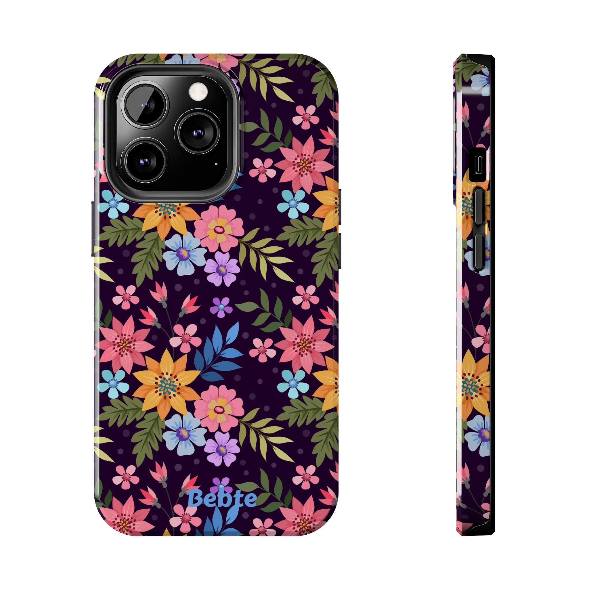 iPhone & Samsung Tough Phone Case  — Floral, Colorful, Garden Protective Phone Cover #8590327742647