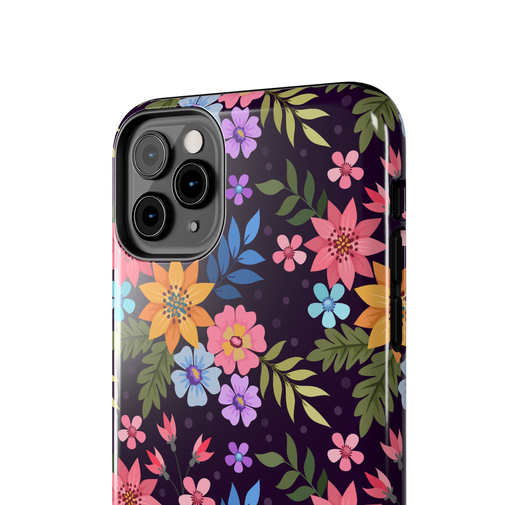 iPhone & Samsung Tough Phone Case  — Floral, Colorful, Garden Protective Phone Cover #8590327742647