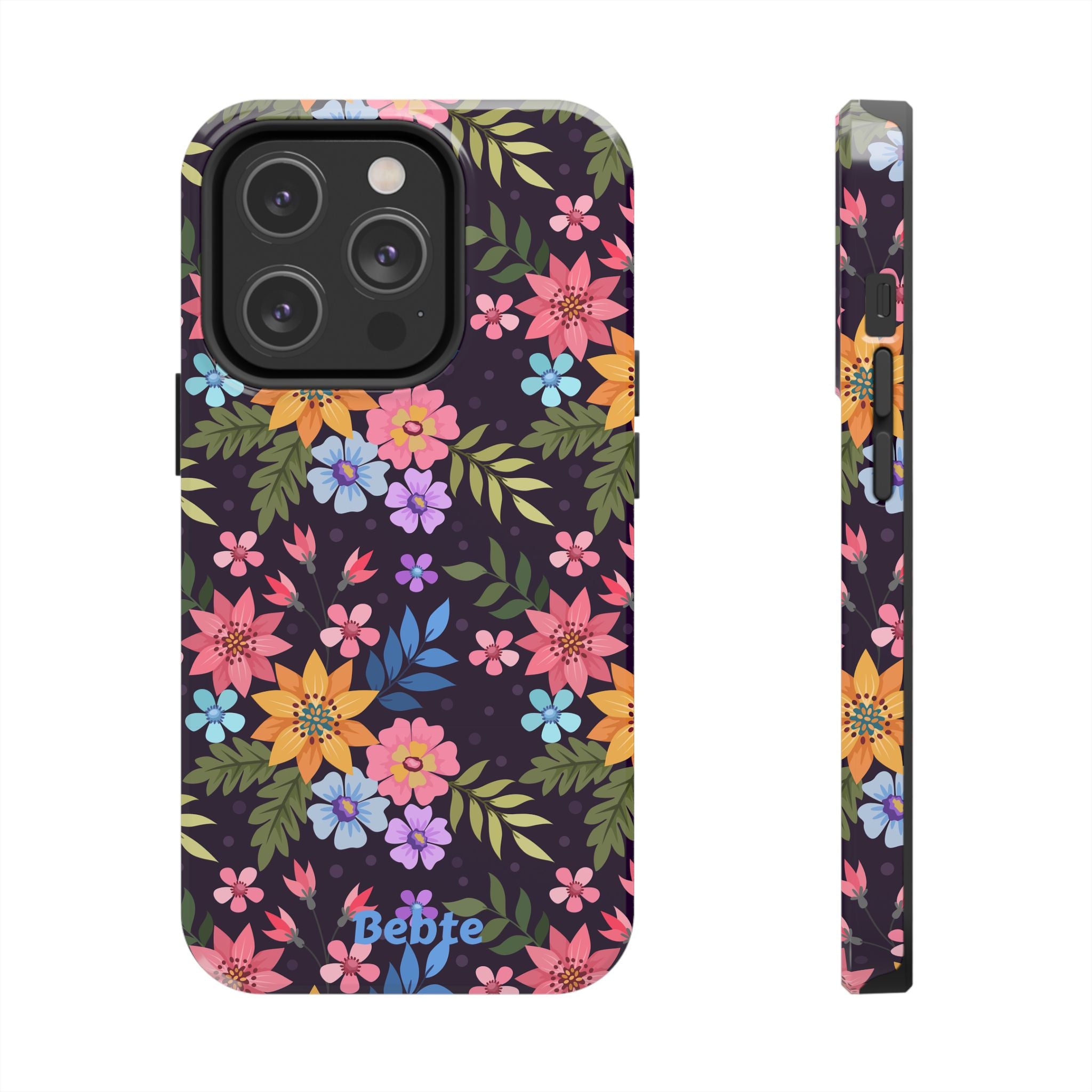 iPhone & Samsung Tough Phone Case  — Floral, Colorful, Garden Protective Phone Cover #8590327742647