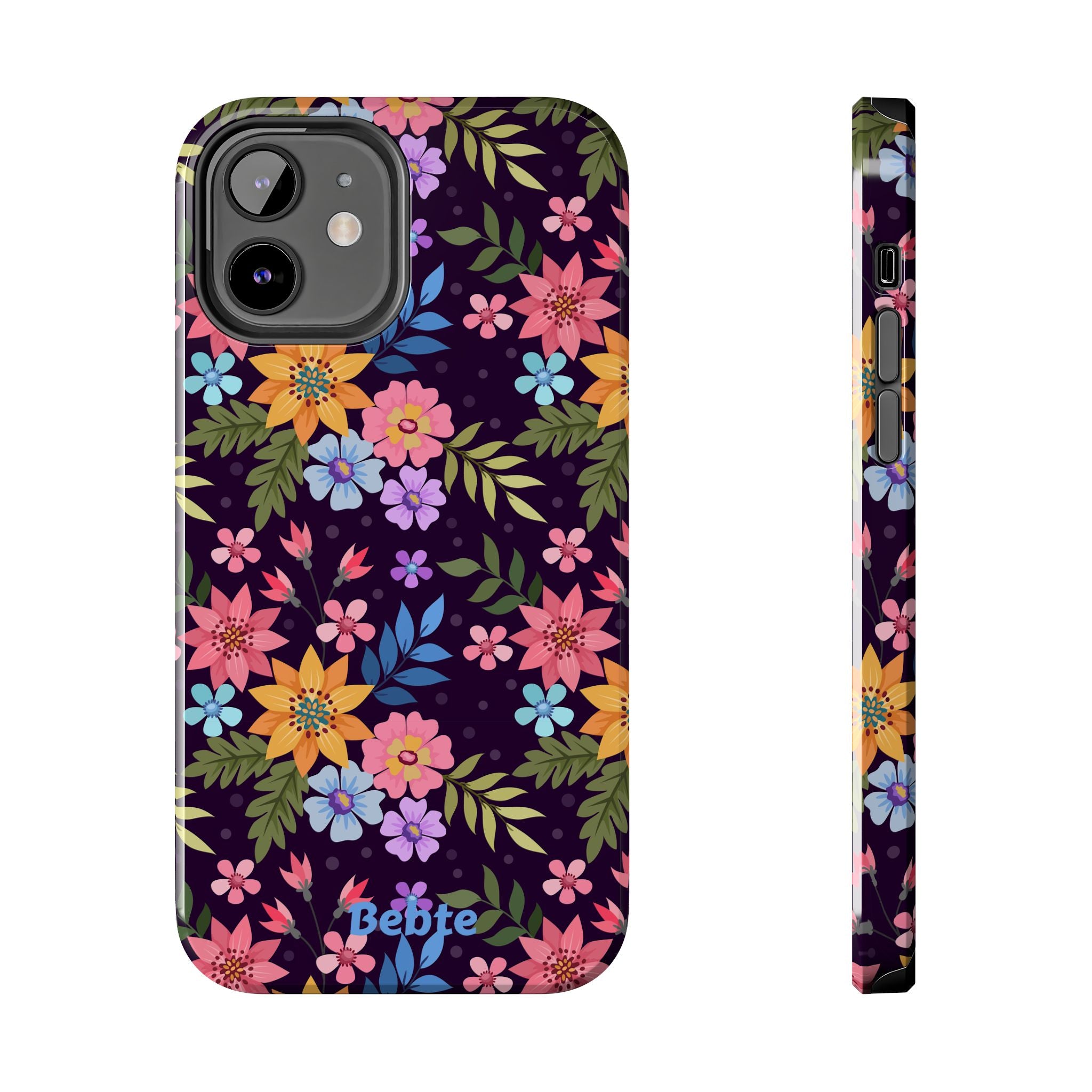 iPhone & Samsung Tough Phone Case  — Floral, Colorful, Garden Protective Phone Cover #8590327742647