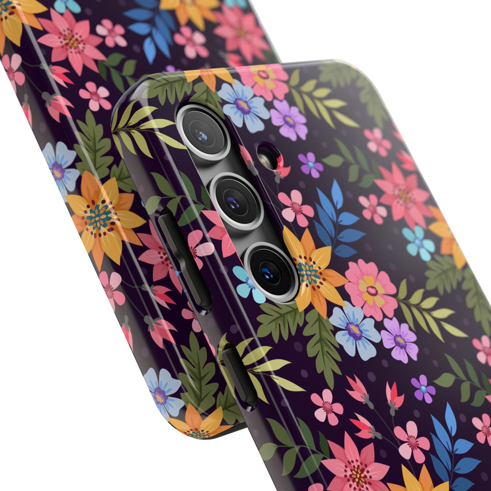 iPhone & Samsung Tough Phone Case  — Floral, Colorful, Garden Protective Phone Cover #8590327742647