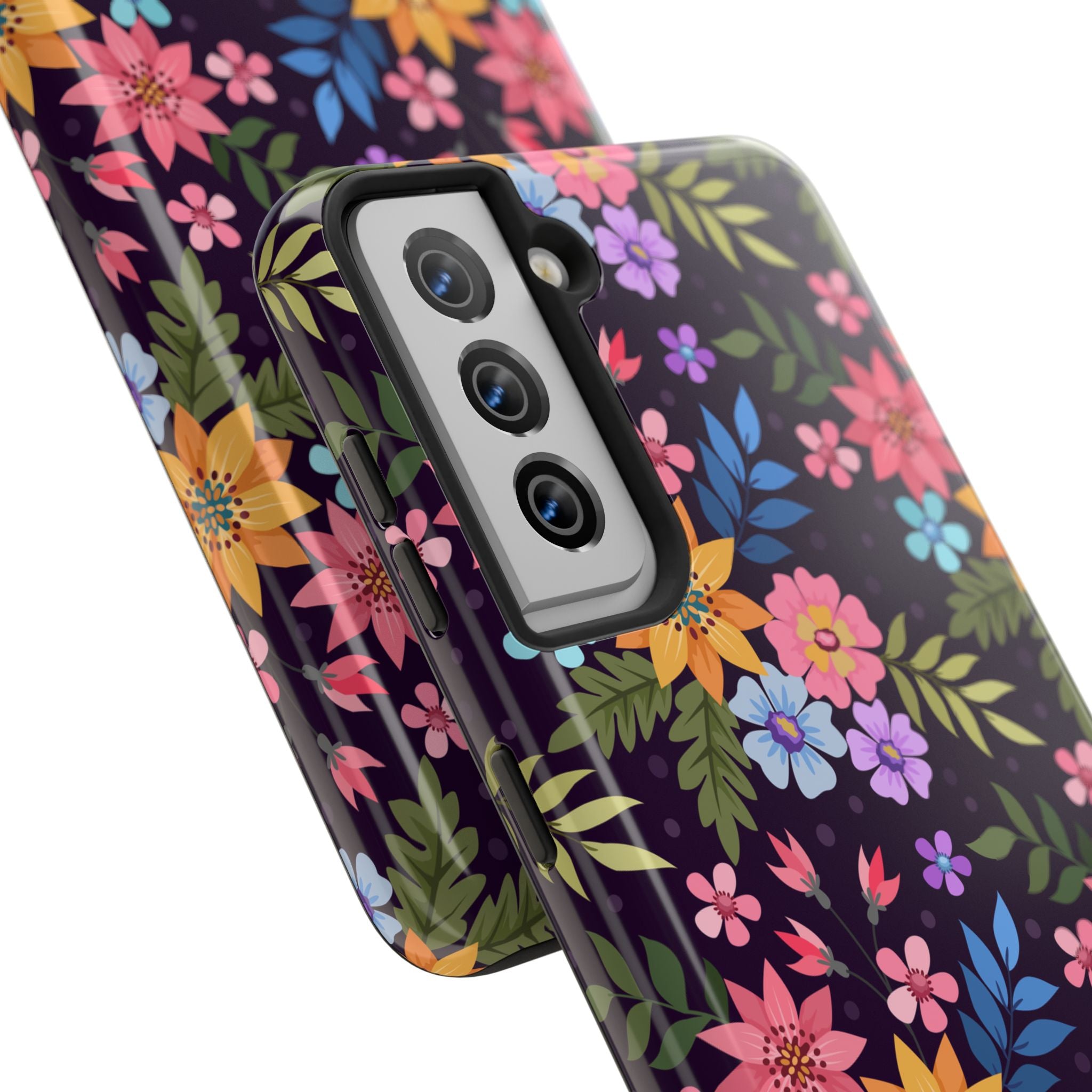 iPhone & Samsung Tough Phone Case  — Floral, Colorful, Garden Protective Phone Cover #8590327742647