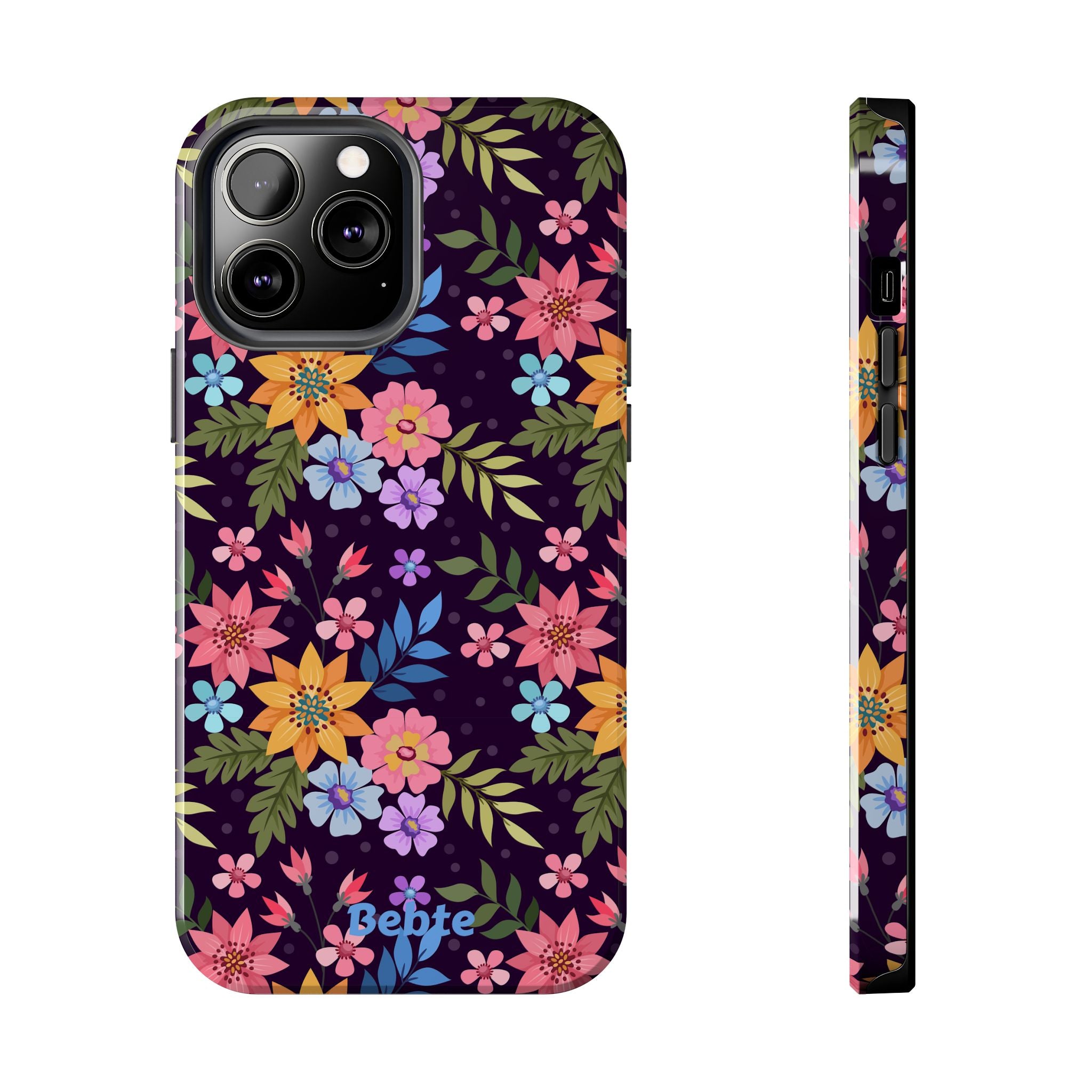 iPhone & Samsung Tough Phone Case  — Floral, Colorful, Garden Protective Phone Cover #8590327742647
