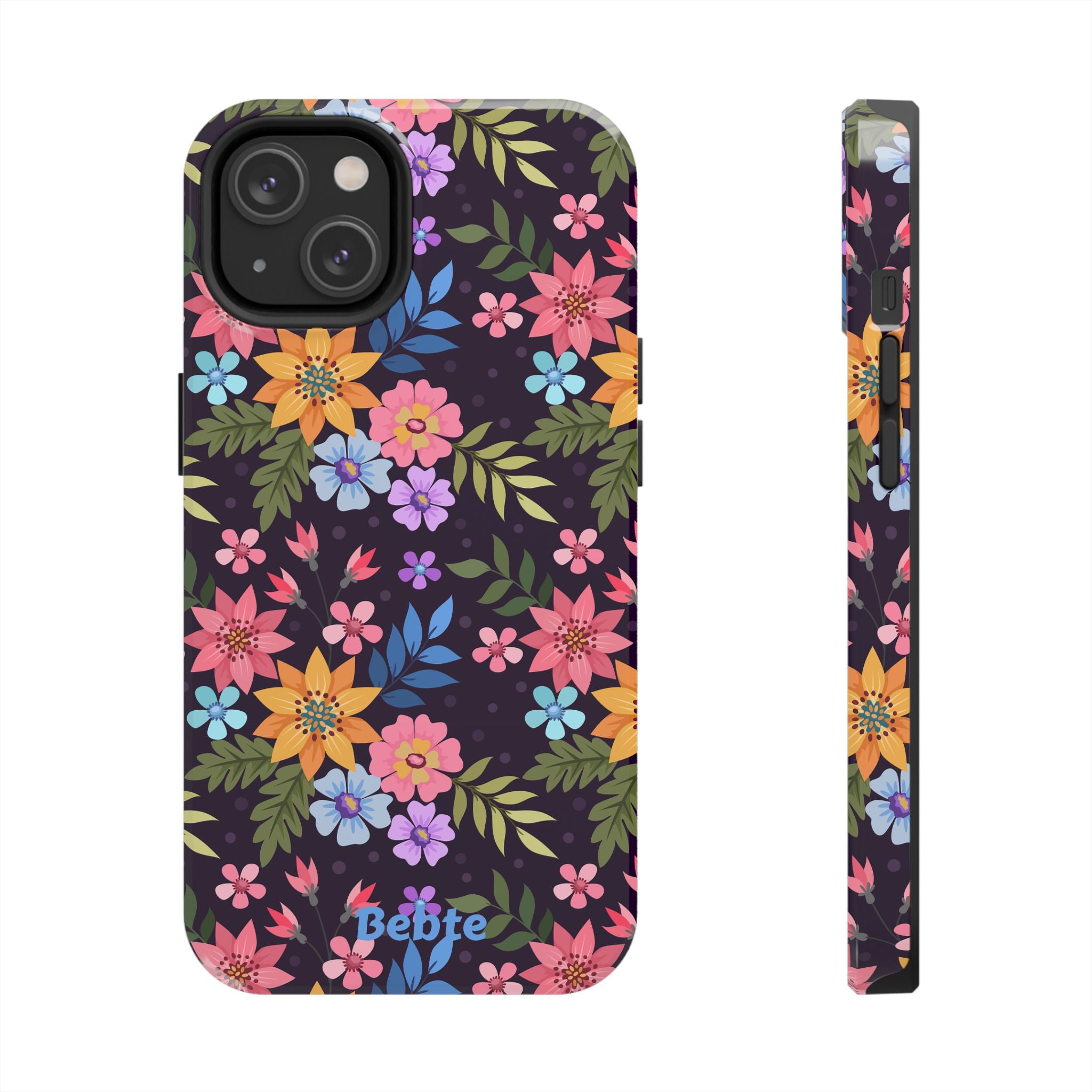 iPhone & Samsung Tough Phone Case  — Floral, Colorful, Garden Protective Phone Cover #8590327742647