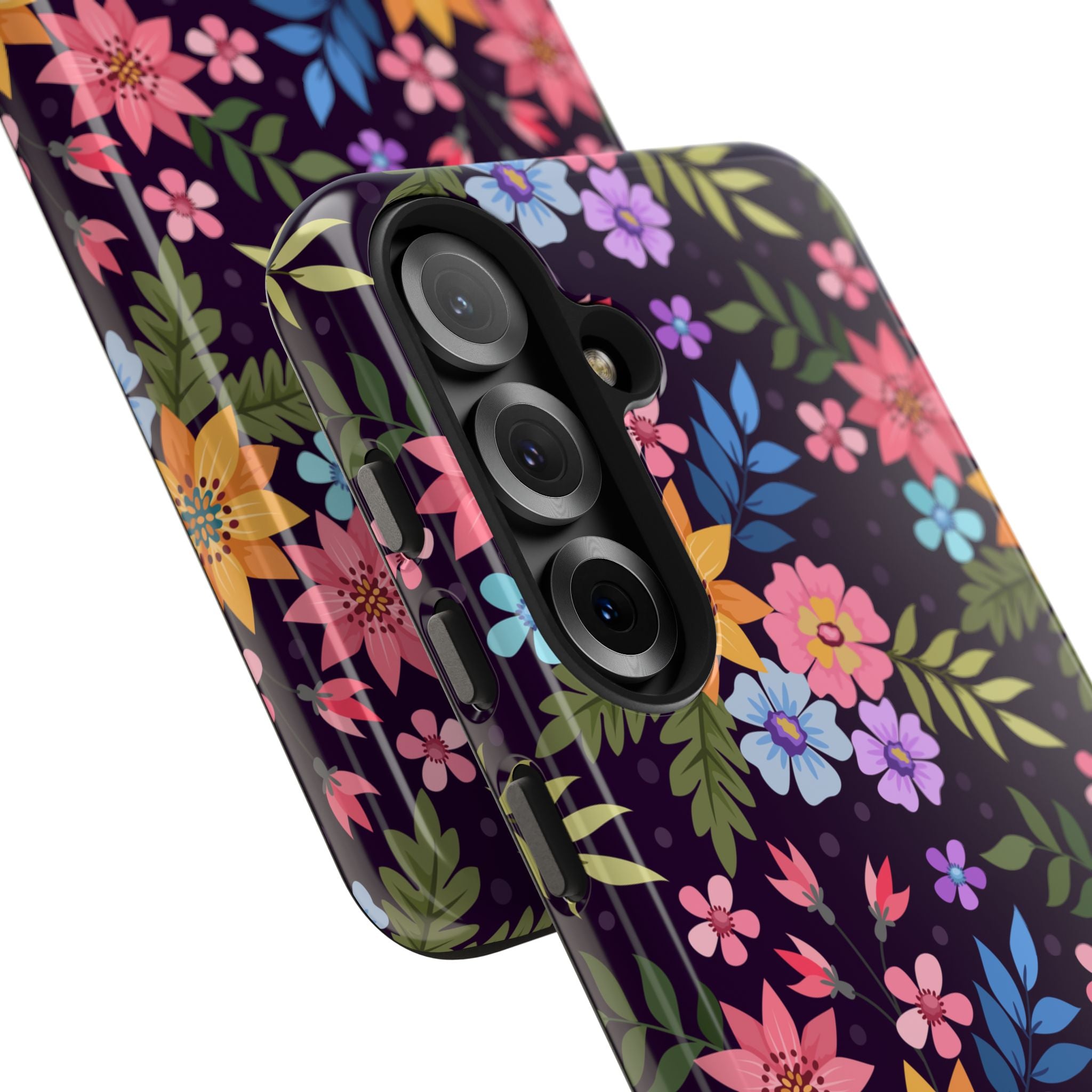 iPhone & Samsung Tough Phone Case  — Floral, Colorful, Garden Protective Phone Cover #8590327742647