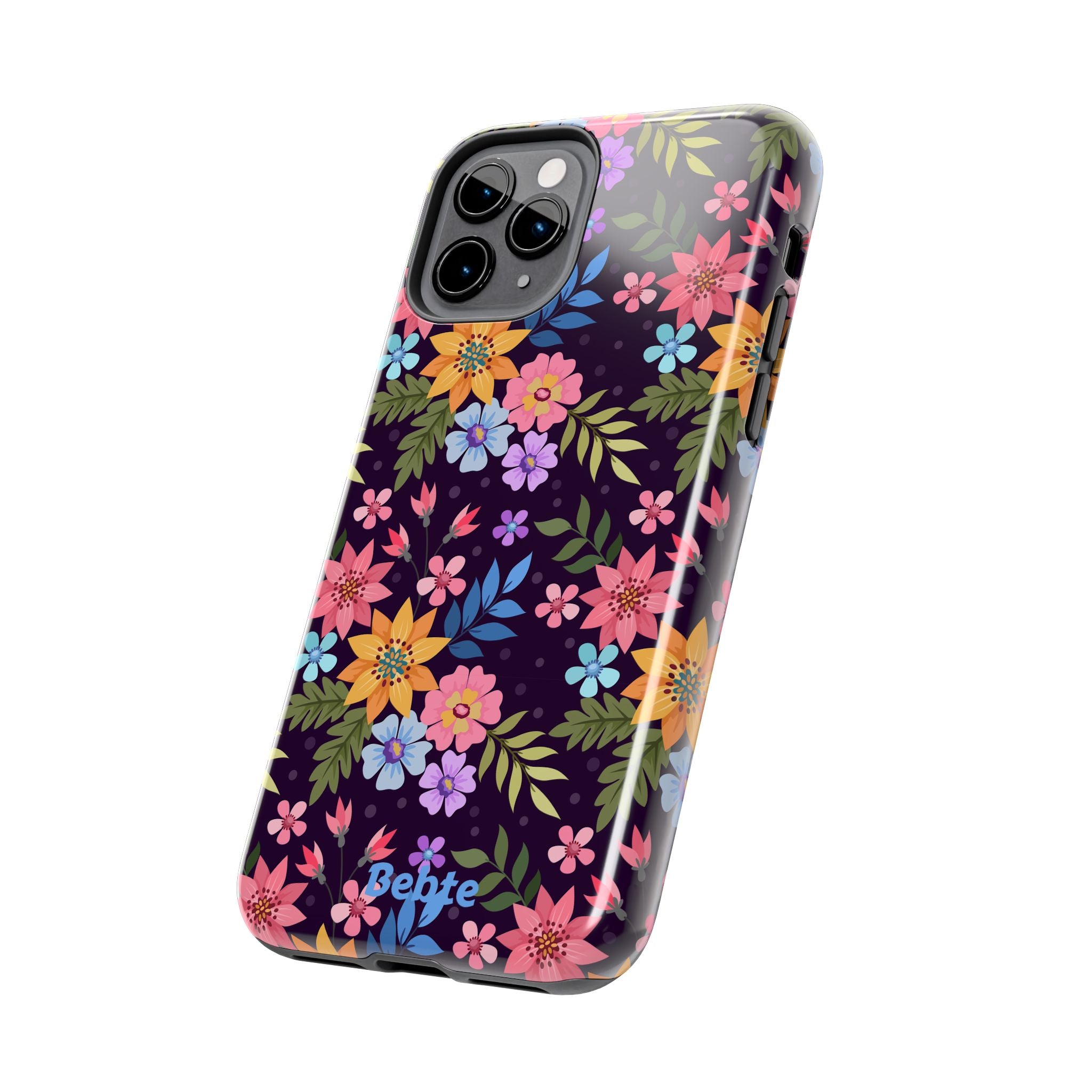 iPhone & Samsung Tough Phone Case  — Floral, Colorful, Garden Protective Phone Cover #8590327742647