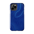 iPhone Samsung Tough Phone Case — Abstract Topographic Design — Rugged Protective Phone Case with Contour Line Design #8595451642039